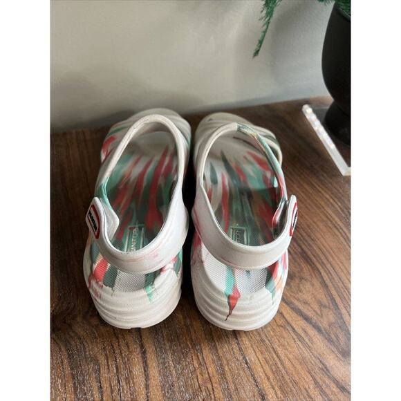 Free People Hunter Bloom Marble Aqua Coral Sandal, Size US 7/EUR 38 - Picture 4 of 6